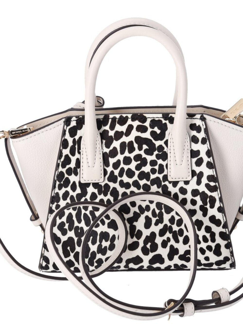 Michael Kors Avril XS Satchel Shoulder Crossbody Bag Exotic Light Cream Multi - Picture 4 of 6